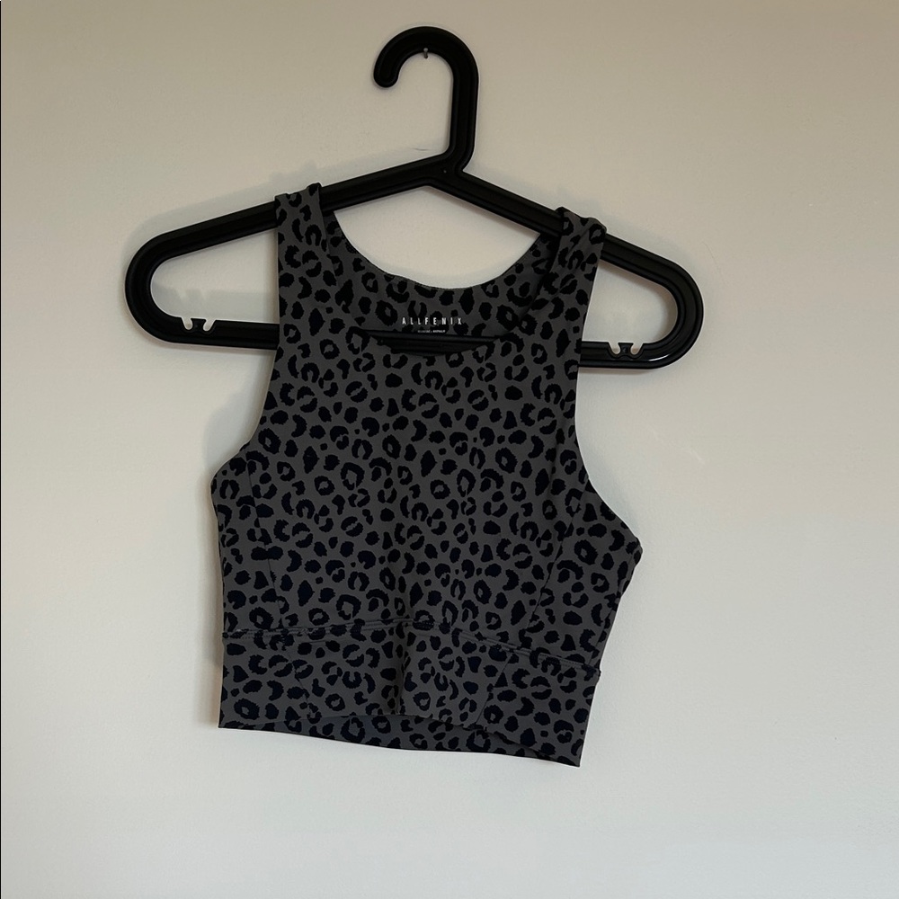 Like new ALLFENIX leopard print work out tank size M